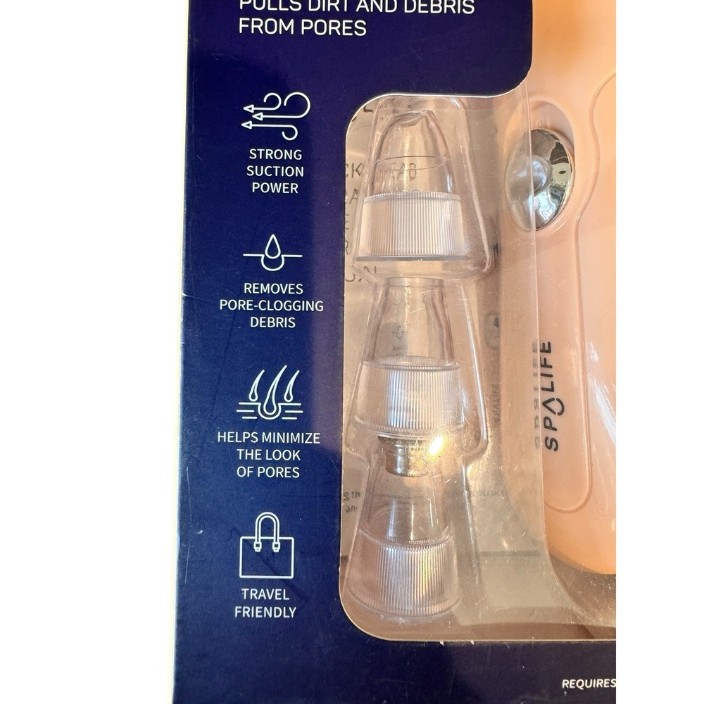 SPALIFE Electric‎ Facial Pore Cleaner Blackhead Remover w/ Attachments - Picture 3 of 8